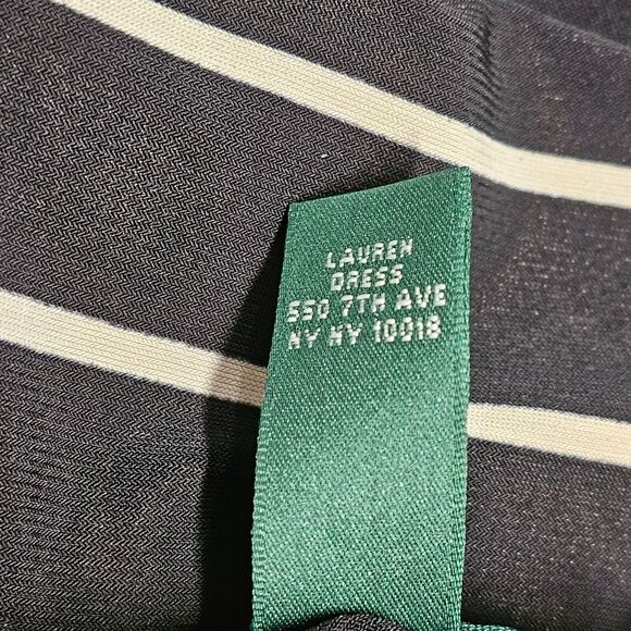 Y2K Lauren Ralph Lauren Womens Dress Sz 12 Whimsygoth Corporate Slinky Knit NWT - Picture 8 of 9